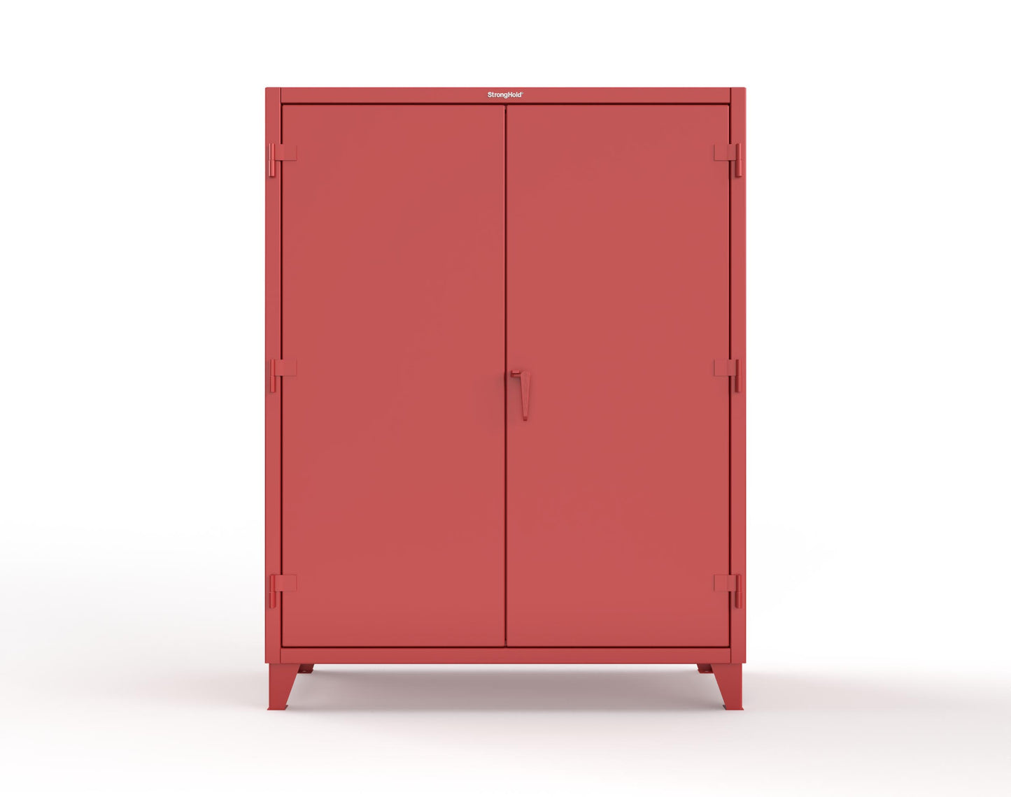 Extreme Duty 12 GA Uniform Cabinet with 4 Drawers, Pegboard, 4 Shelves - 60 In. W x 24 In. D x 78 In. H - 56-W-244-4DB-PB-3001