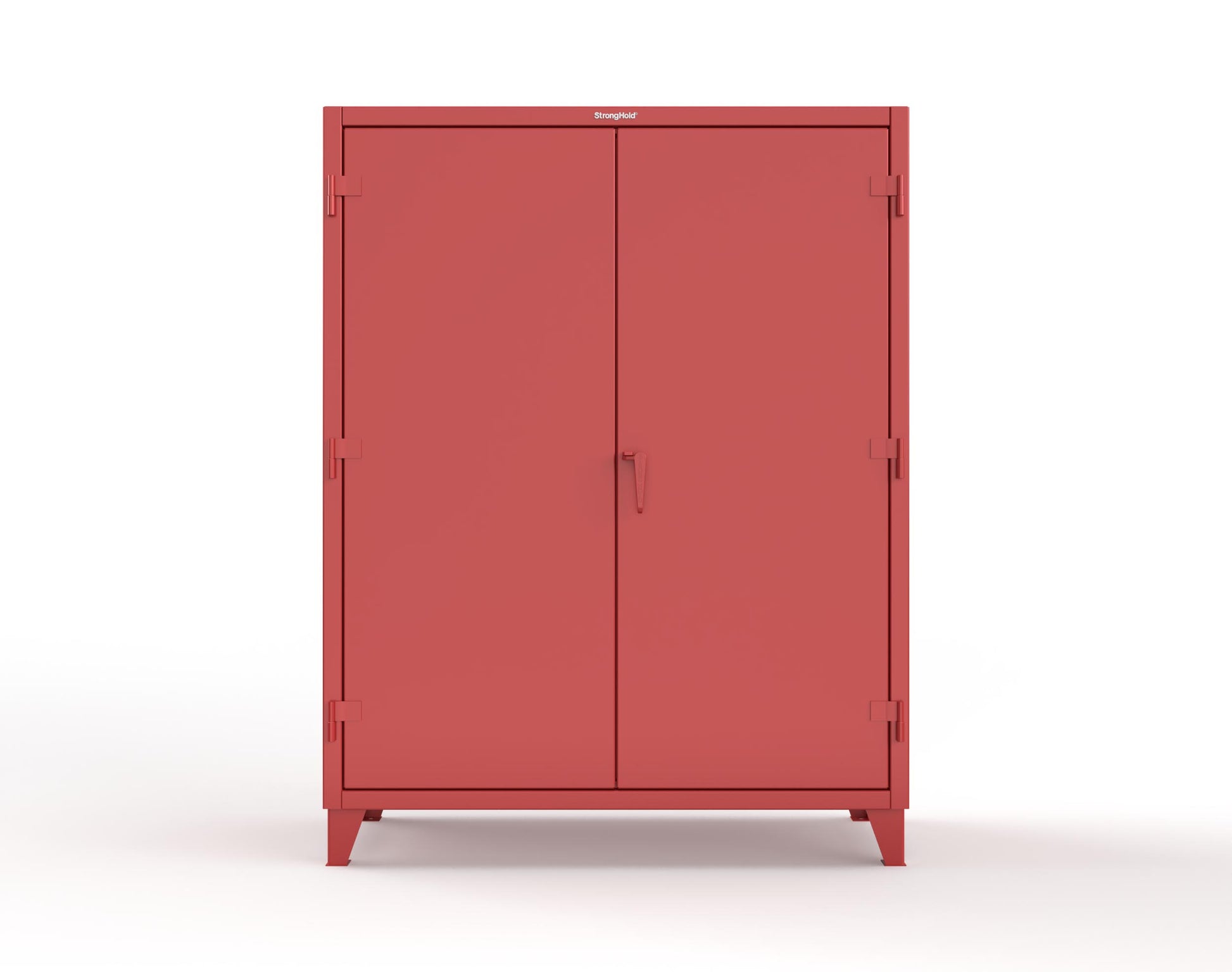 Extreme Duty 12 GA Uniform Cabinet with 4 Drawers, Pegboard, 4 Shelves - 60 In. W x 24 In. D x 78 In. H - 56-W-244-4DB-PB-3001