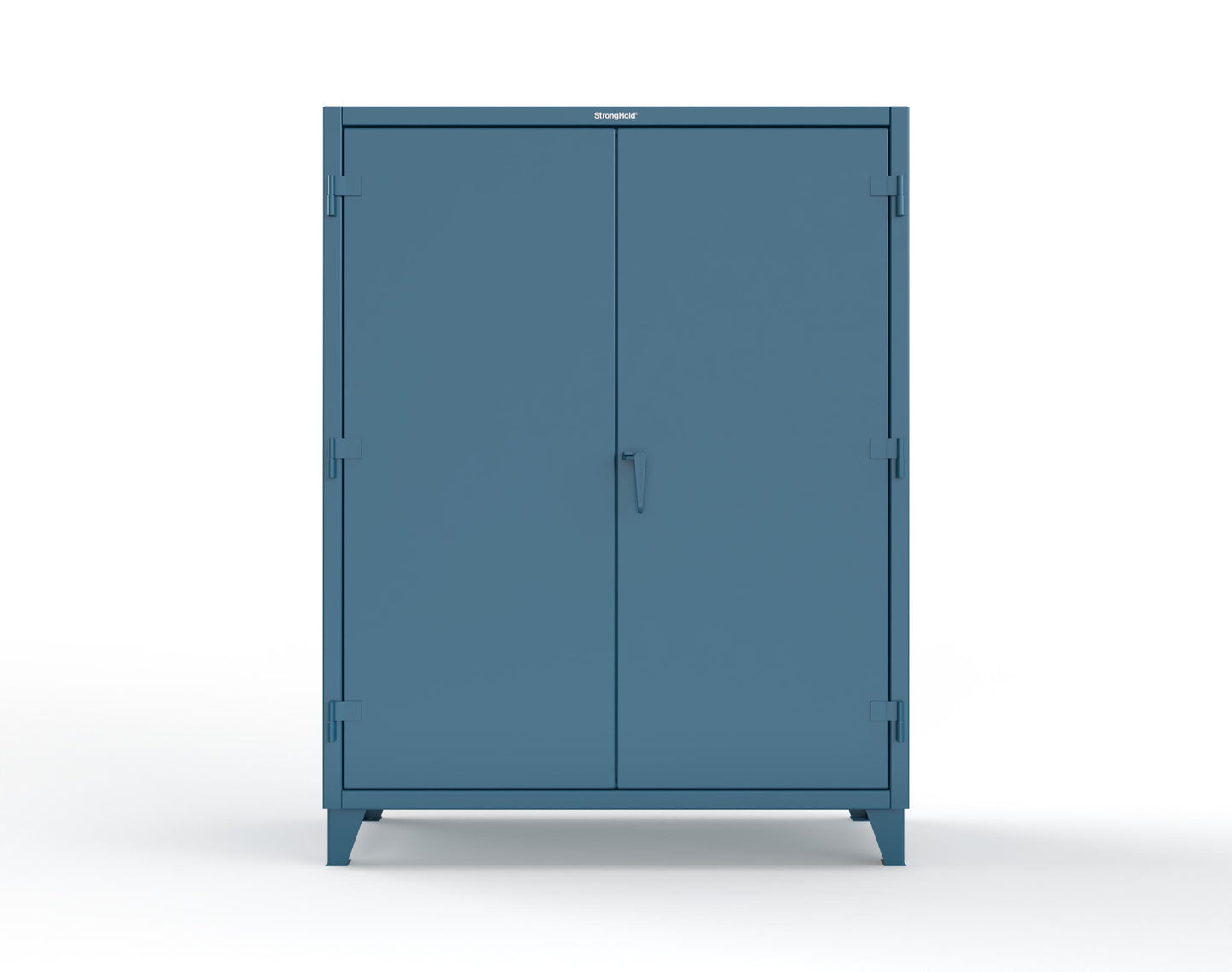 Extreme Duty 12 GA Uniform Cabinet with 4 Drawers, Pegboard, 4 Shelves - 60 In. W x 24 In. D x 78 In. H - 56-W-244-4DB-PB-5001