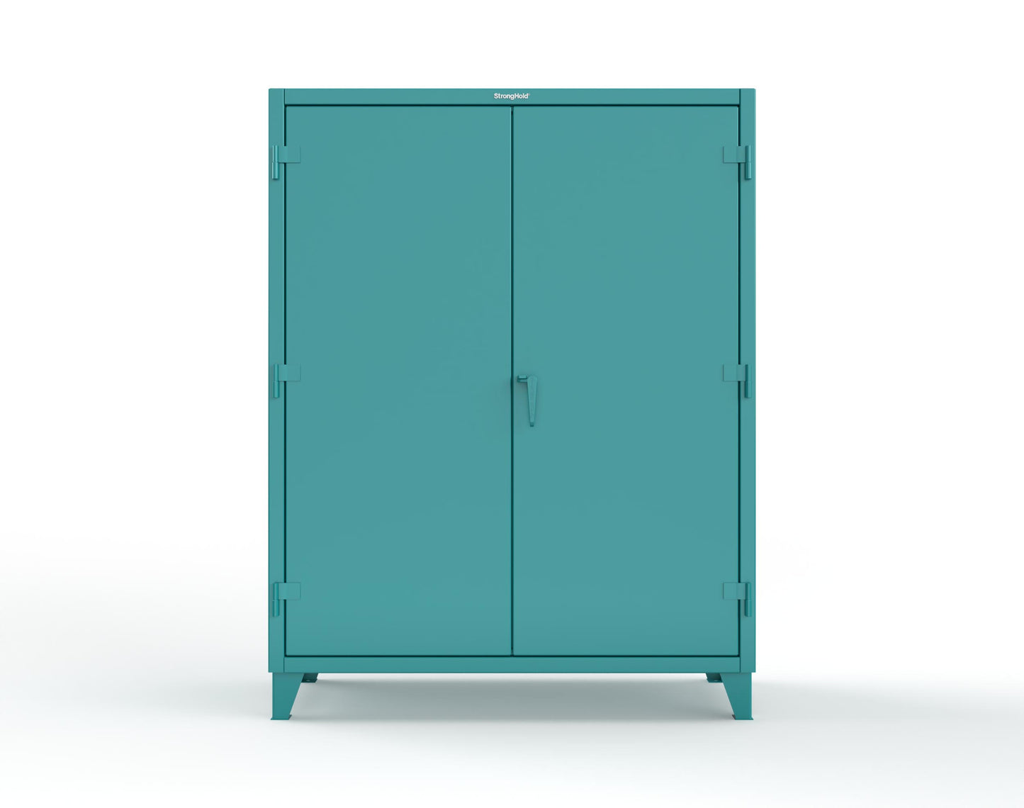 Extreme Duty 12 GA Uniform Cabinet with 4 Drawers, Pegboard, 4 Shelves - 60 In. W x 24 In. D x 78 In. H - 56-W-244-4DB-PB-5021