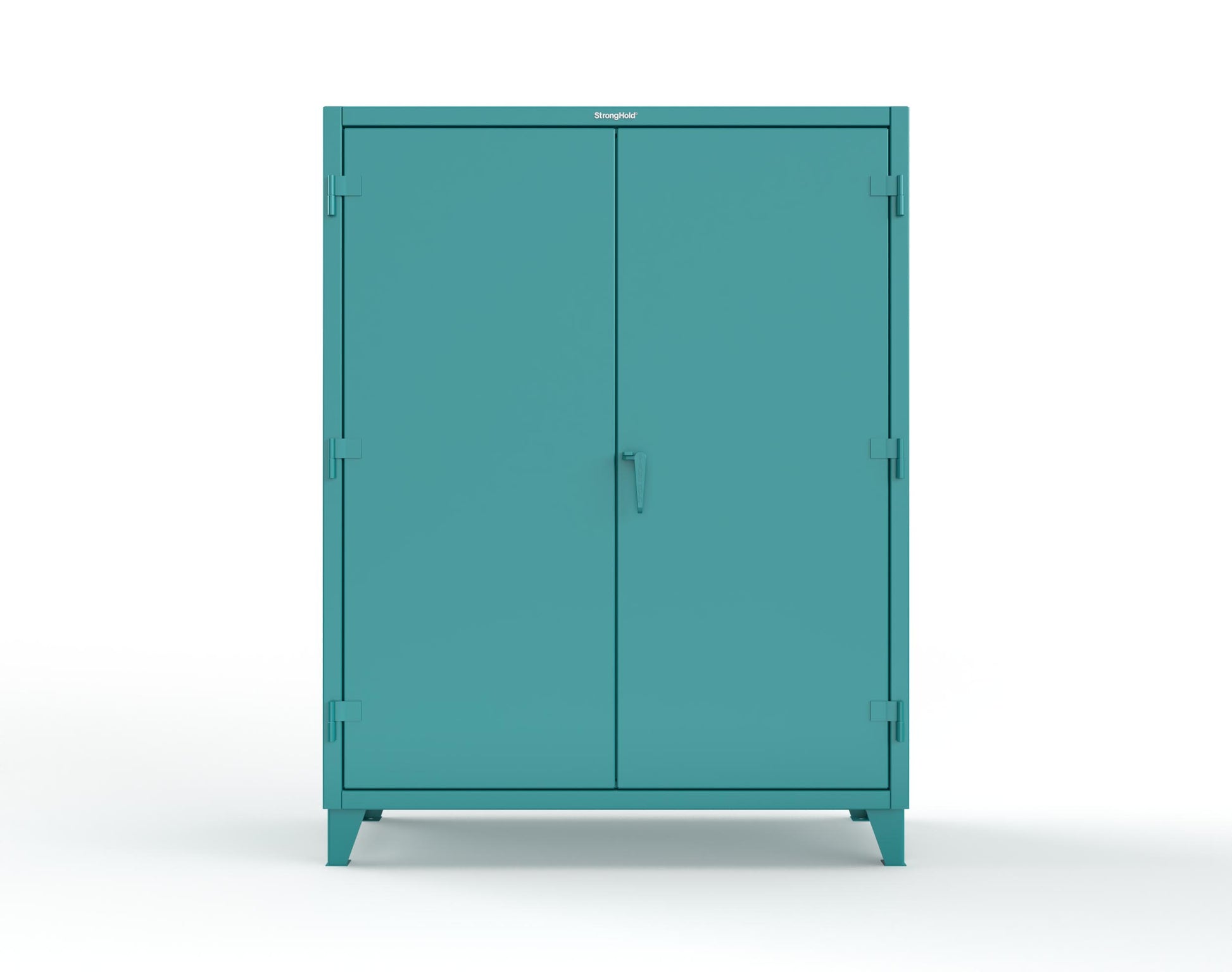 Extreme Duty 12 GA Uniform Cabinet with 4 Drawers, Pegboard, 4 Shelves - 60 In. W x 24 In. D x 78 In. H - 56-W-244-4DB-PB-5021