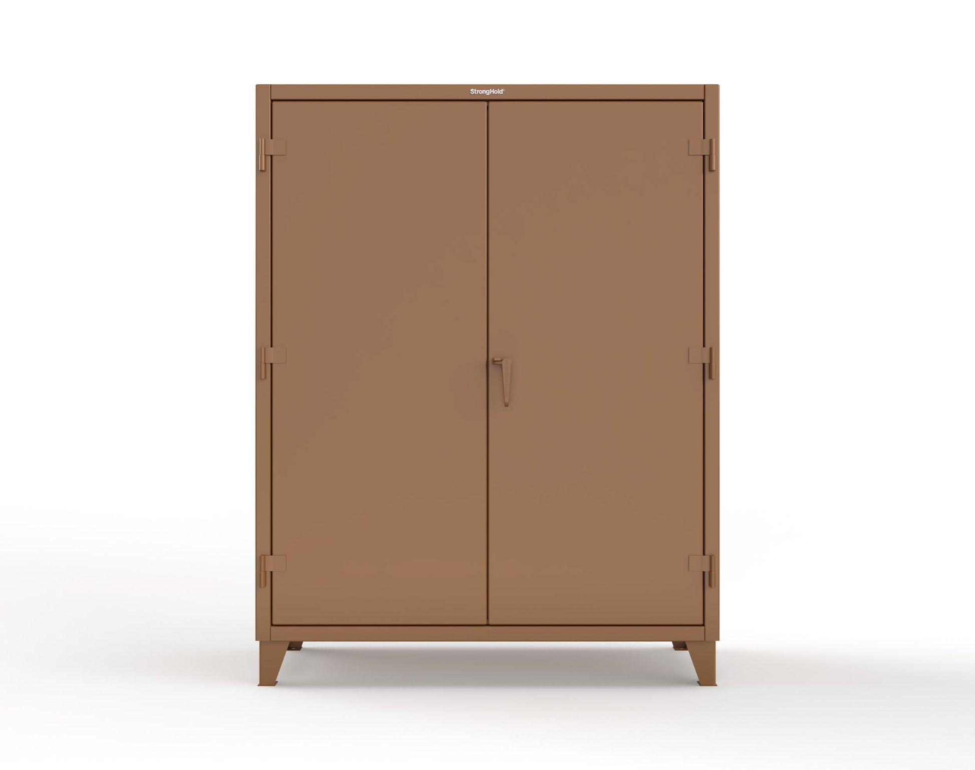 Extreme Duty 12 GA Uniform Cabinet with 4 Drawers, Pegboard, 4 Shelves - 60 In. W x 24 In. D x 78 In. H - 56-W-244-4DB-PB-8008