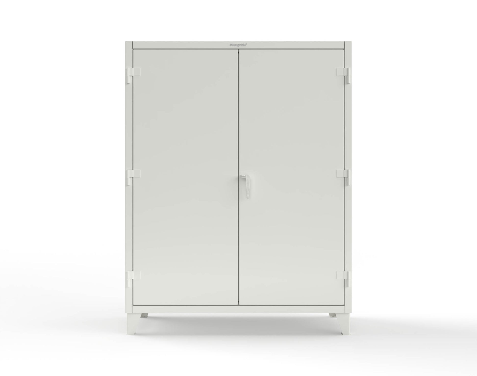 Extreme Duty 12 GA Uniform Cabinet with 4 Drawers, Pegboard, 4 Shelves - 60 In. W x 24 In. D x 78 In. H - 56-W-244-4DB-PB-9003