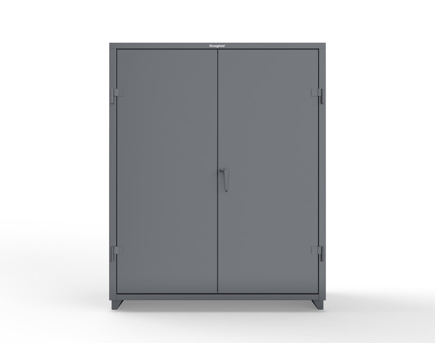 Extra Heavy Duty 14 GA Uniform Cabinet with 5 Shelves - 60 In. W x 24 In. D x 75 In. H - 56-W-245-L-7024