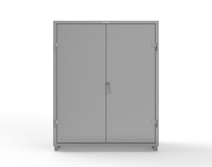 Extra Heavy Duty 14 GA Uniform Cabinet with 5 Shelves - 60 In. W x 24 In. D x 75 In. H - 56-W-245-L-7037