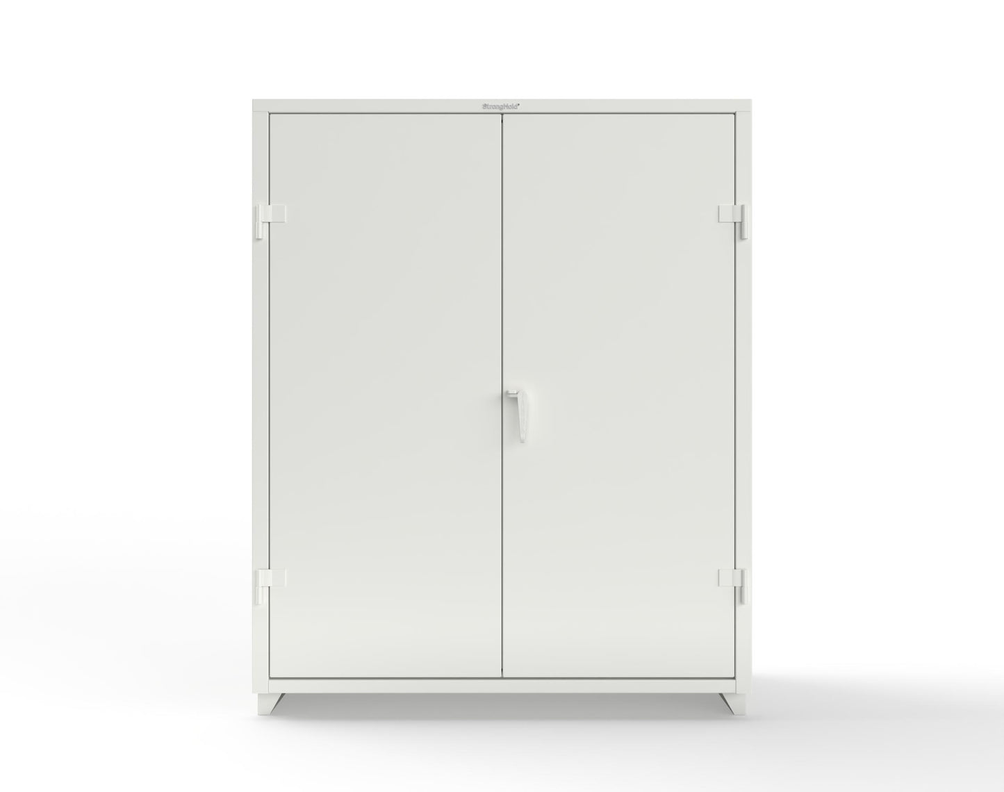 Extra Heavy Duty 14 GA Uniform Cabinet with 5 Shelves - 60 In. W x 24 In. D x 75 In. H - 56-W-245-L-9003