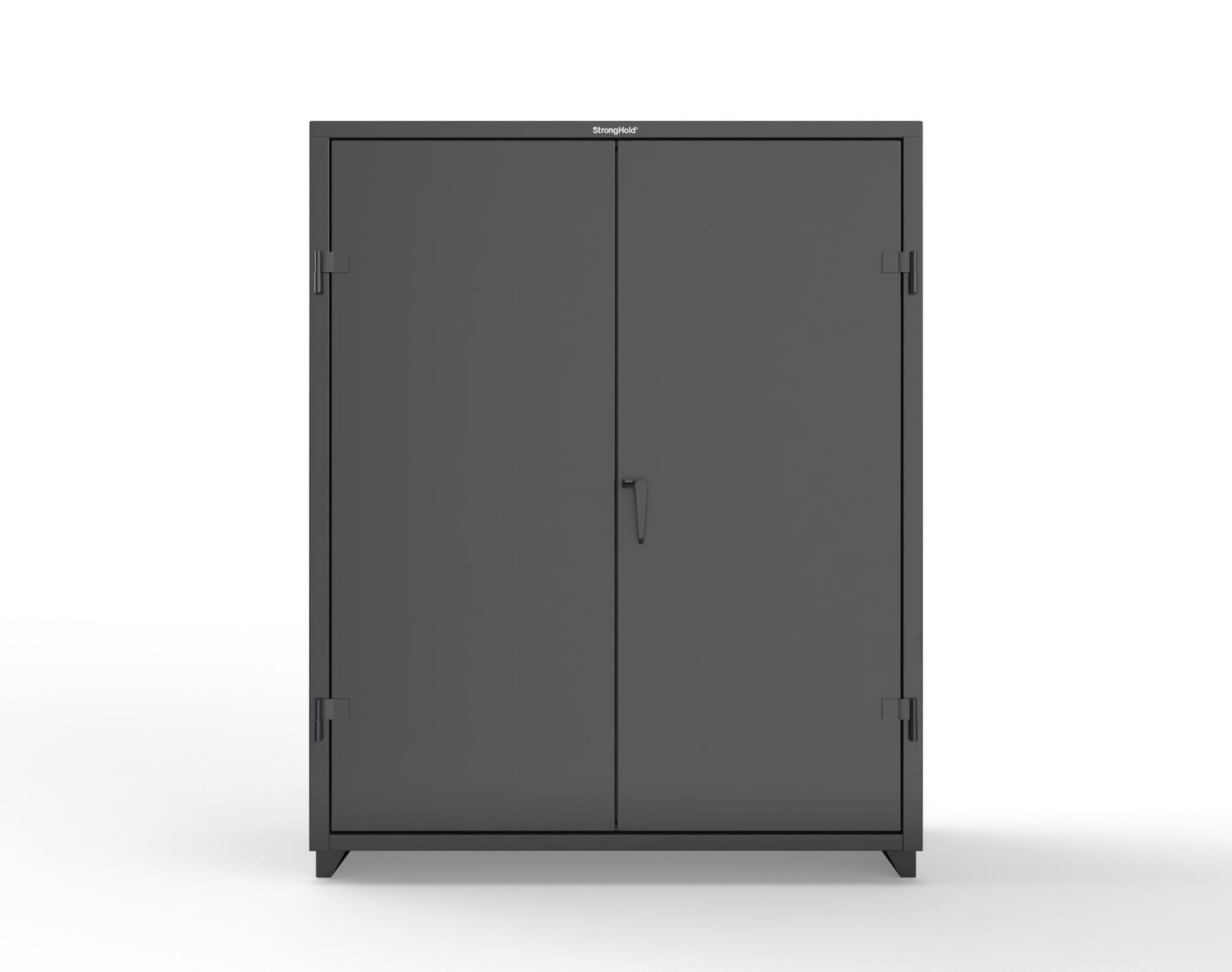 Extra Heavy Duty 14 GA Uniform Cabinet with 5 Shelves - 60 In. W x 24 In. D x 75 In. H - 56-W-245-L-9005