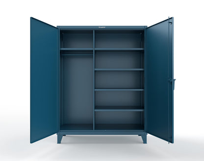 Extreme Duty 12 GA Uniform Cabinet with 5 Shelves - 60 In. W x 24 In. D x 66 In. H - 56-W-245-5001