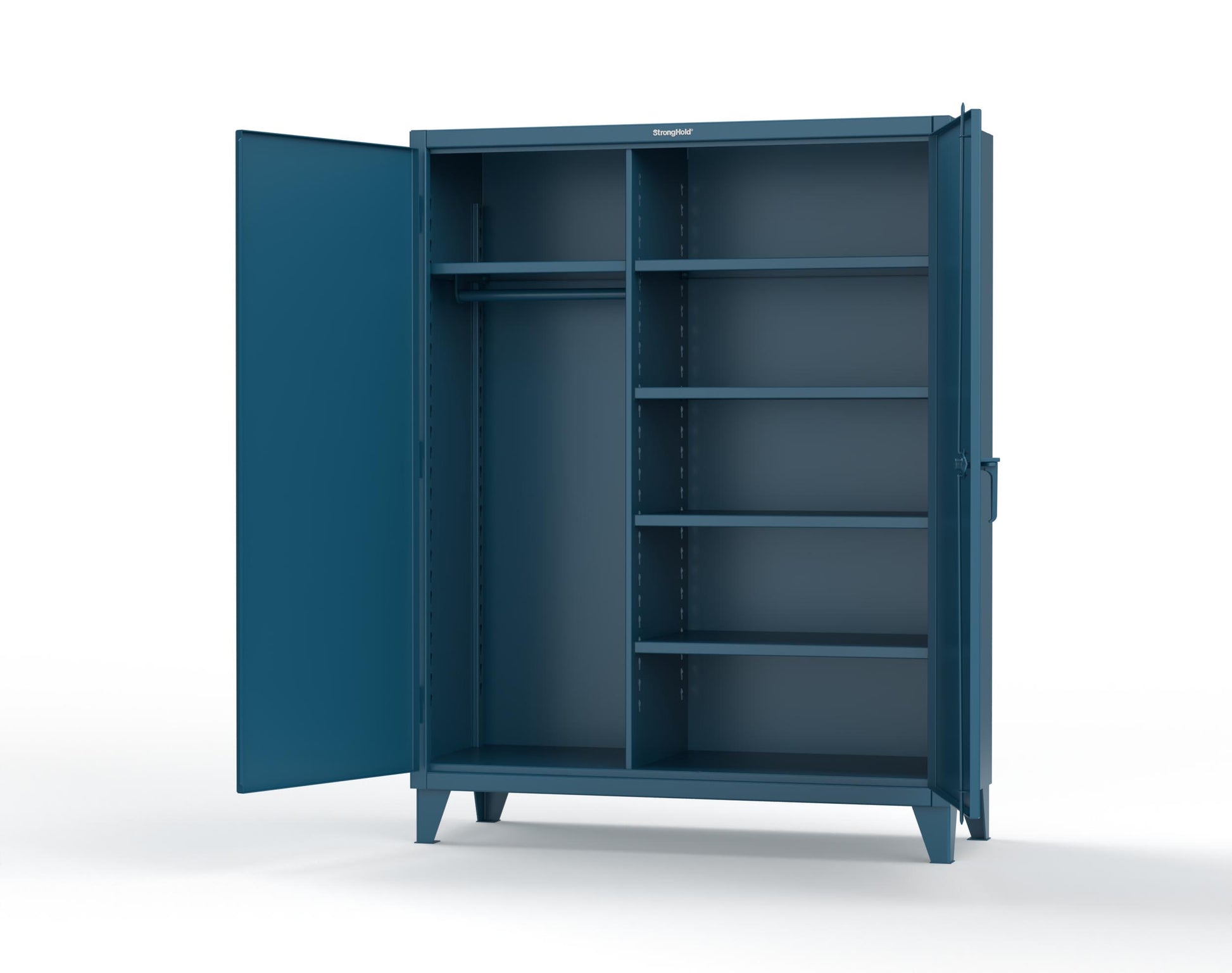 Extreme Duty 12 GA Uniform Cabinet with 5 Shelves - 60 In. W x 24 In. D x 66 In. H - 56-W-245-5001