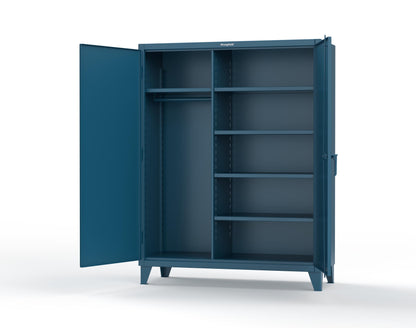 Extreme Duty 12 GA Uniform Cabinet with 5 Shelves - 60 In. W x 24 In. D x 66 In. H - 56-W-245-5001