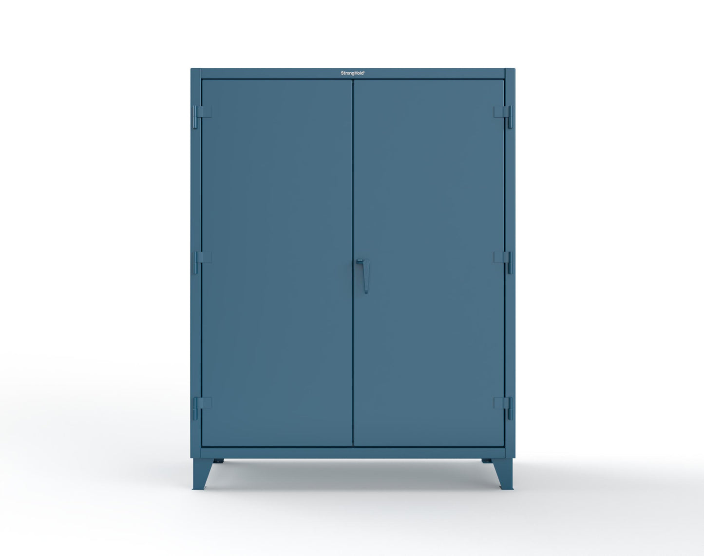 Extra Heavy Duty 14 GA Uniform Cabinet with Hanger Rod, 1 Shelf - 60 In. W x 24 In. D x 75 In. H - 56-WR-241-L-5001