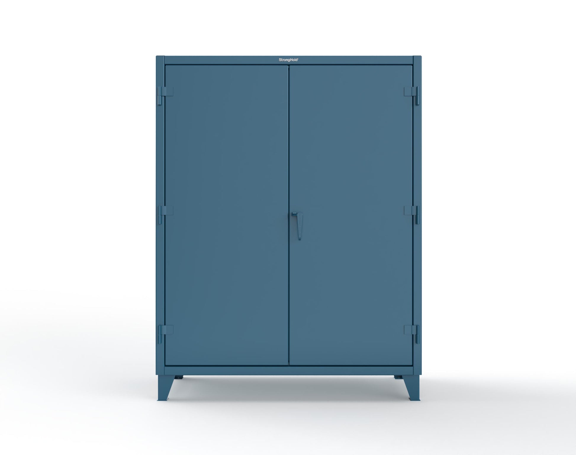Extra Heavy Duty 14 GA Uniform Cabinet with Hanger Rod, 1 Shelf - 60 In. W x 24 In. D x 75 In. H - 56-WR-241-L-5001
