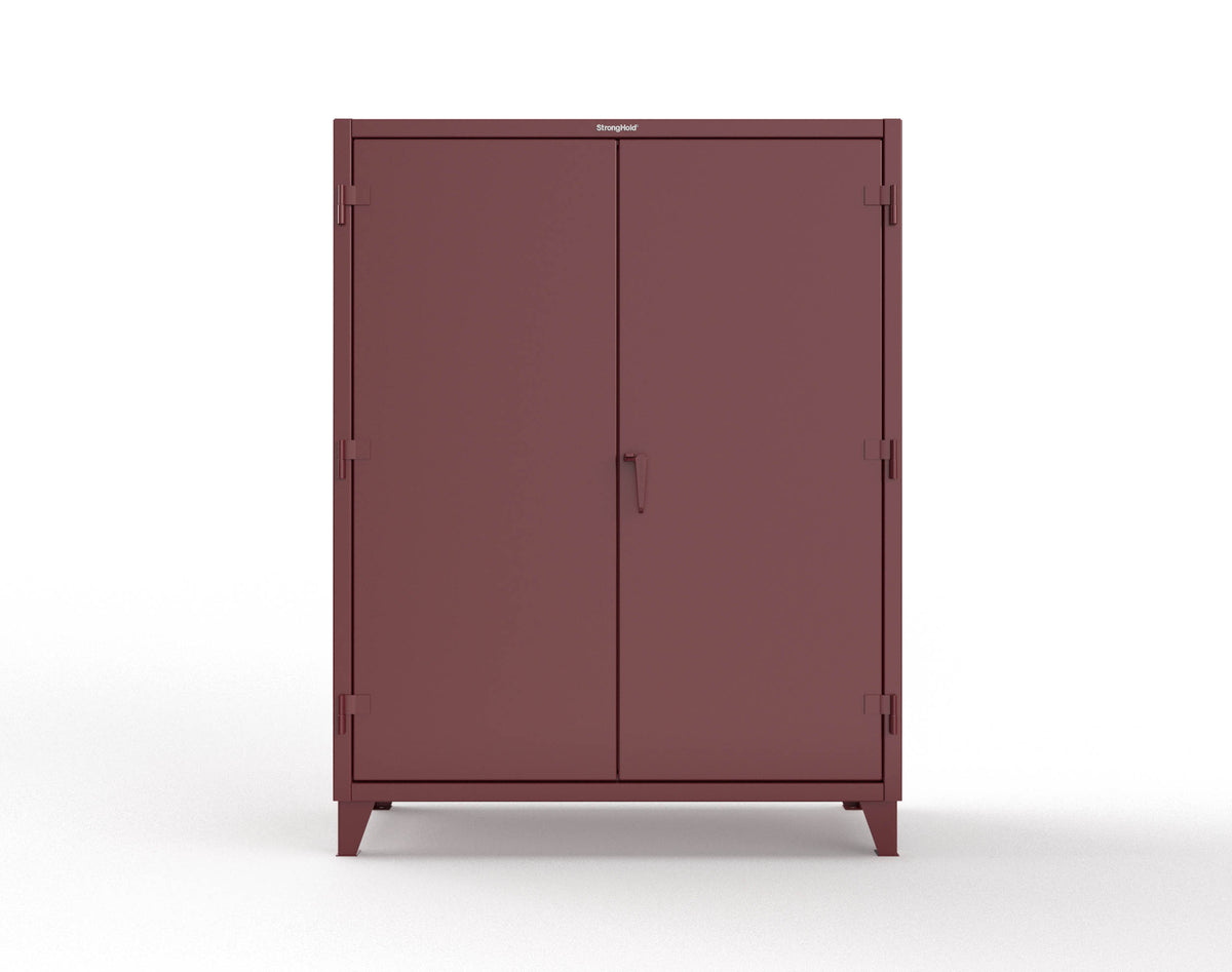 Extreme Duty 12 GA Uniform Cabinet with Hanger Rod, 1 Shelf - 60 In. W x 24 In. D x 78 In. H - 56-WR-241-3005