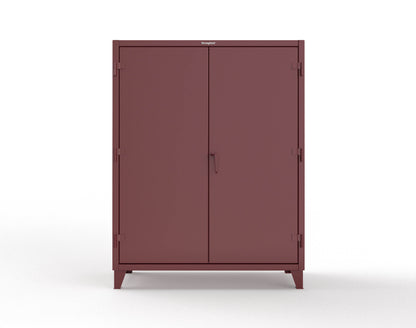 Extreme Duty 12 GA Uniform Cabinet with Hanger Rod, 1 Shelf - 60 In. W x 24 In. D x 78 In. H - 56-WR-241-3005