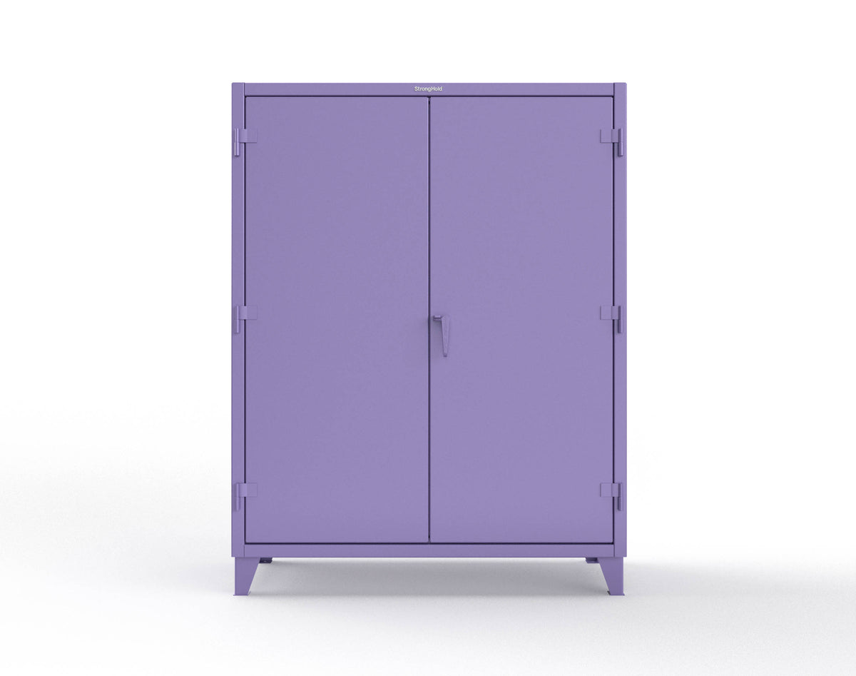 Extreme Duty 12 GA Uniform Cabinet with Hanger Rod, 1 Shelf - 60 In. W x 24 In. D x 78 In. H - 56-WR-241-4005