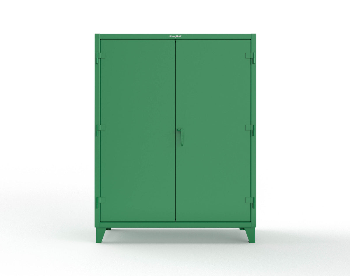 Extreme Duty 12 GA Uniform Cabinet with Hanger Rod, 1 Shelf - 60 In. W x 24 In. D x 78 In. H - 56-WR-241-6029