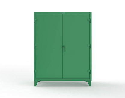 Extreme Duty 12 GA Uniform Cabinet with Hanger Rod, 1 Shelf - 60 In. W x 24 In. D x 78 In. H - 56-WR-241-6029