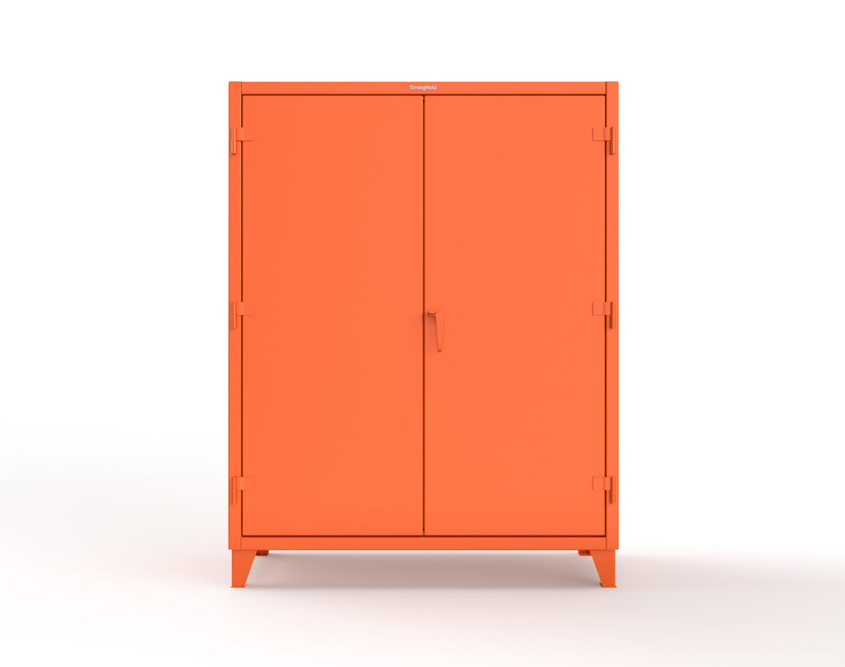 Extreme Duty 12 GA Uniform Cabinet with Hanger Rod, 1 Shelf - 60 In. W x 24 In. D x 78 In. H - 56-WR-241-2004