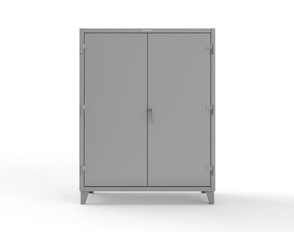 Extreme Duty 12 GA Uniform Cabinet with Hanger Rod, 1 Shelf - 60 In. W x 24 In. D x 78 In. H - 56-WR-241-7037