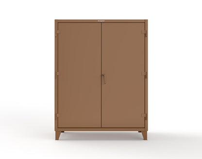 Extreme Duty 12 GA Uniform Cabinet with Hanger Rod, 1 Shelf - 60 In. W x 24 In. D x 78 In. H - 56-WR-241-8025