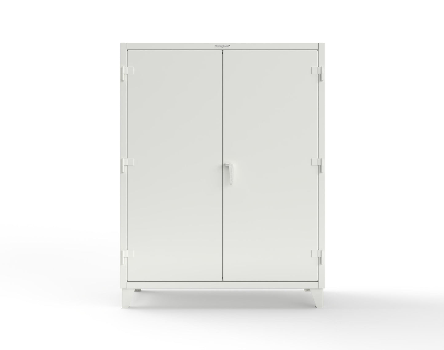 Extreme Duty 12 GA Uniform Cabinet with Hanger Rod, 1 Shelf - 60 In. W x 24 In. D x 78 In. H - 56-WR-241-9003