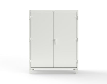 Extreme Duty 12 GA Uniform Cabinet with Hanger Rod, 1 Shelf - 60 In. W x 24 In. D x 78 In. H - 56-WR-241-9003