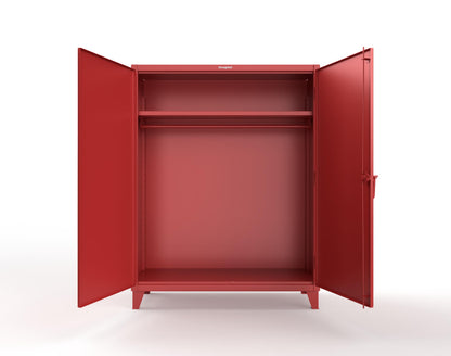 Extreme Duty 12 GA Uniform Cabinet with Hanger Rod, 1 Shelf - 60 In. W x 24 In. D x 78 In. H - 56-WR-241-3001