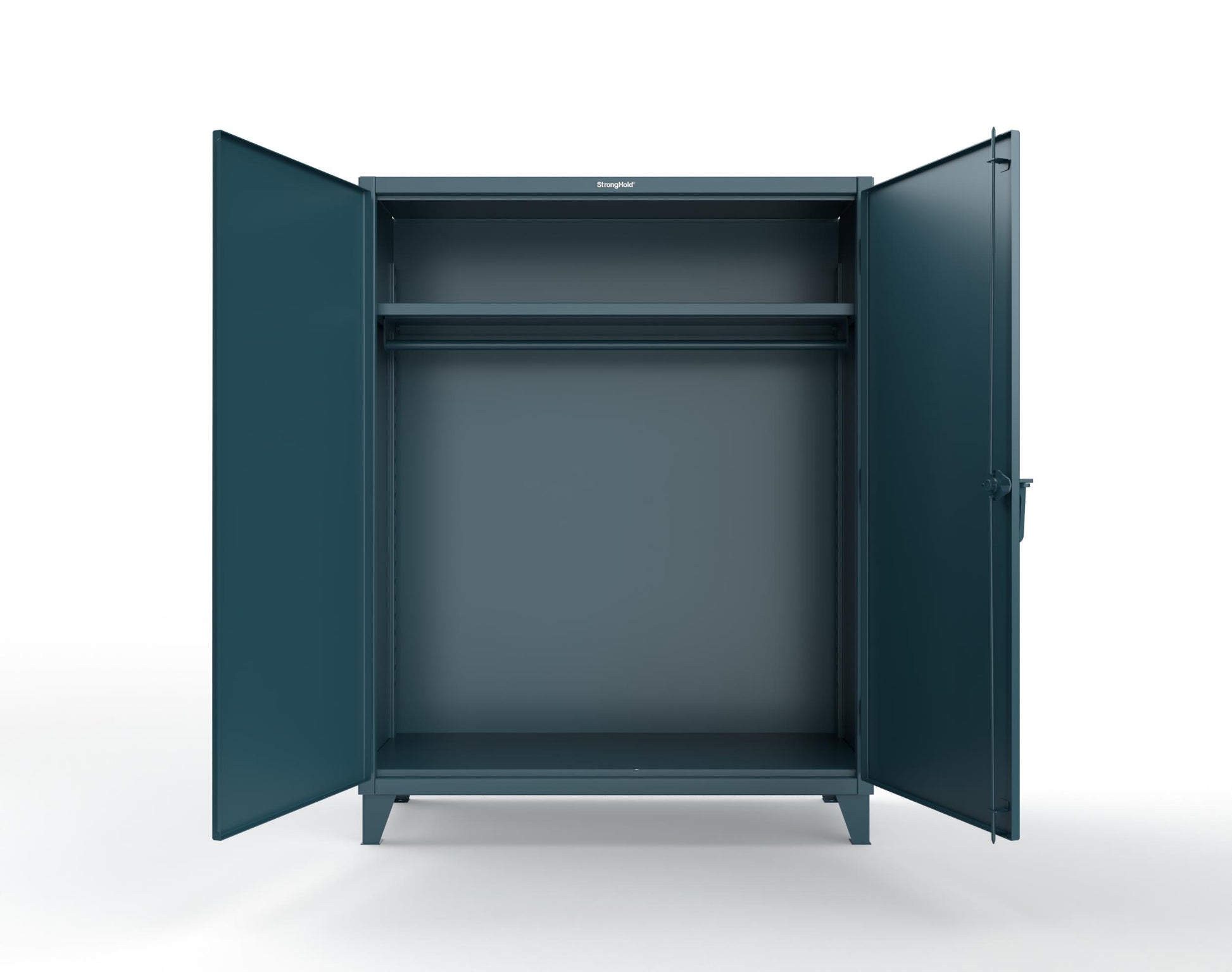 Extreme Duty 12 GA Uniform Cabinet with Hanger Rod, 1 Shelf - 60 In. W x 24 In. D x 78 In. H - 56-WR-241-5001