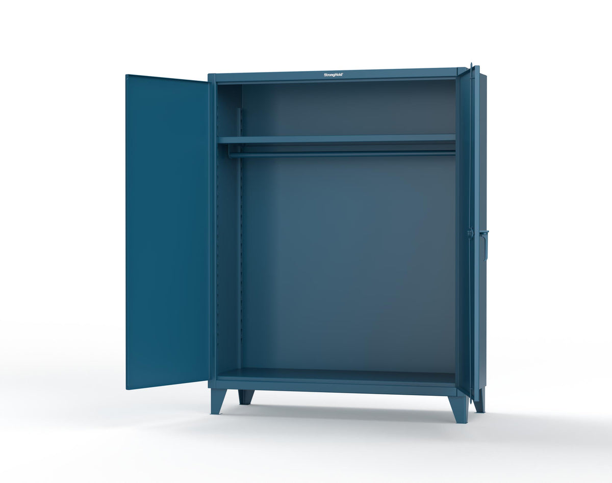 Extreme Duty 12 GA Uniform Cabinet with Hanger Rod, 1 Shelf - 60 In. W x 24 In. D x 78 In. H - 56-WR-241-5010