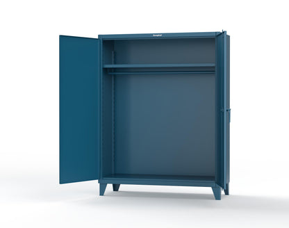 Extreme Duty 12 GA Uniform Cabinet with Hanger Rod, 1 Shelf - 60 In. W x 24 In. D x 78 In. H - 56-WR-241-5010