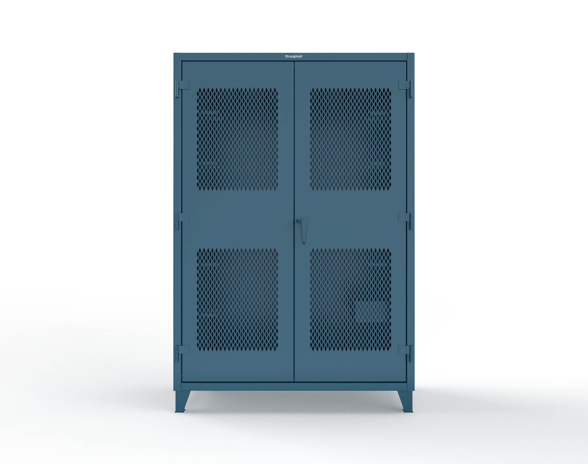 Extreme Duty 12 GA Rigging Cabinet with Ventilated Doors with Short & Long Hangers - 60 in. W x 24 in. D x 90 in. H - 57-VBS-240-23H-5001