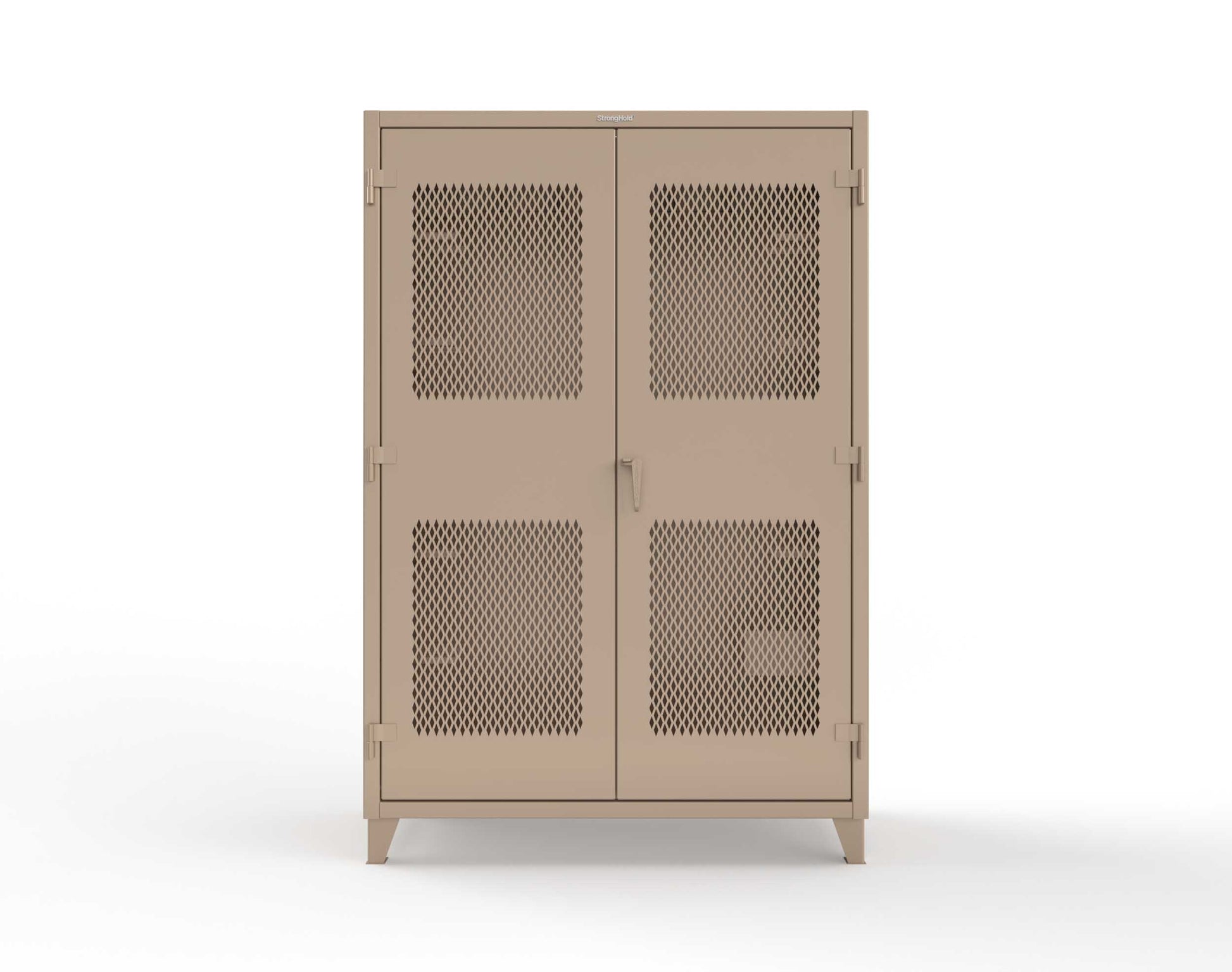 Extreme Duty 12 GA Rigging Cabinet with Ventilated Doors with Short & Long Hangers - 60 in. W x 24 in. D x 90 in. H - 57-VBS-240-23H-1019