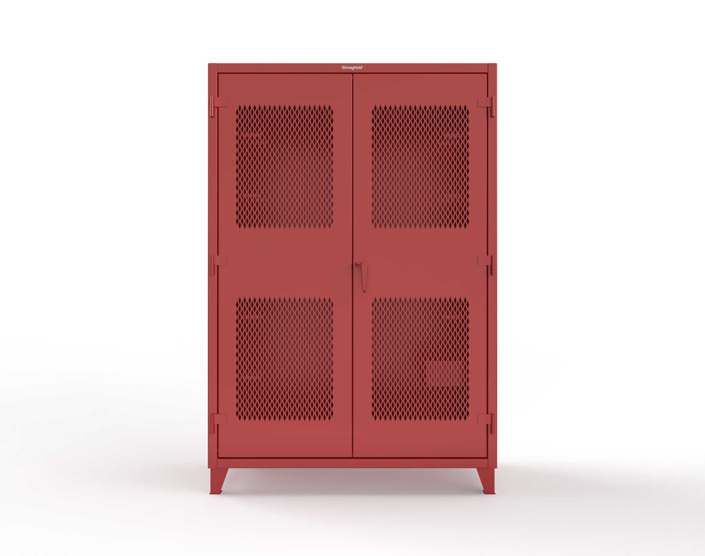 Extreme Duty 12 GA Rigging Cabinet with Ventilated Doors with Short & Long Hangers - 60 in. W x 24 in. D x 90 in. H - 57-VBS-240-23H-3001