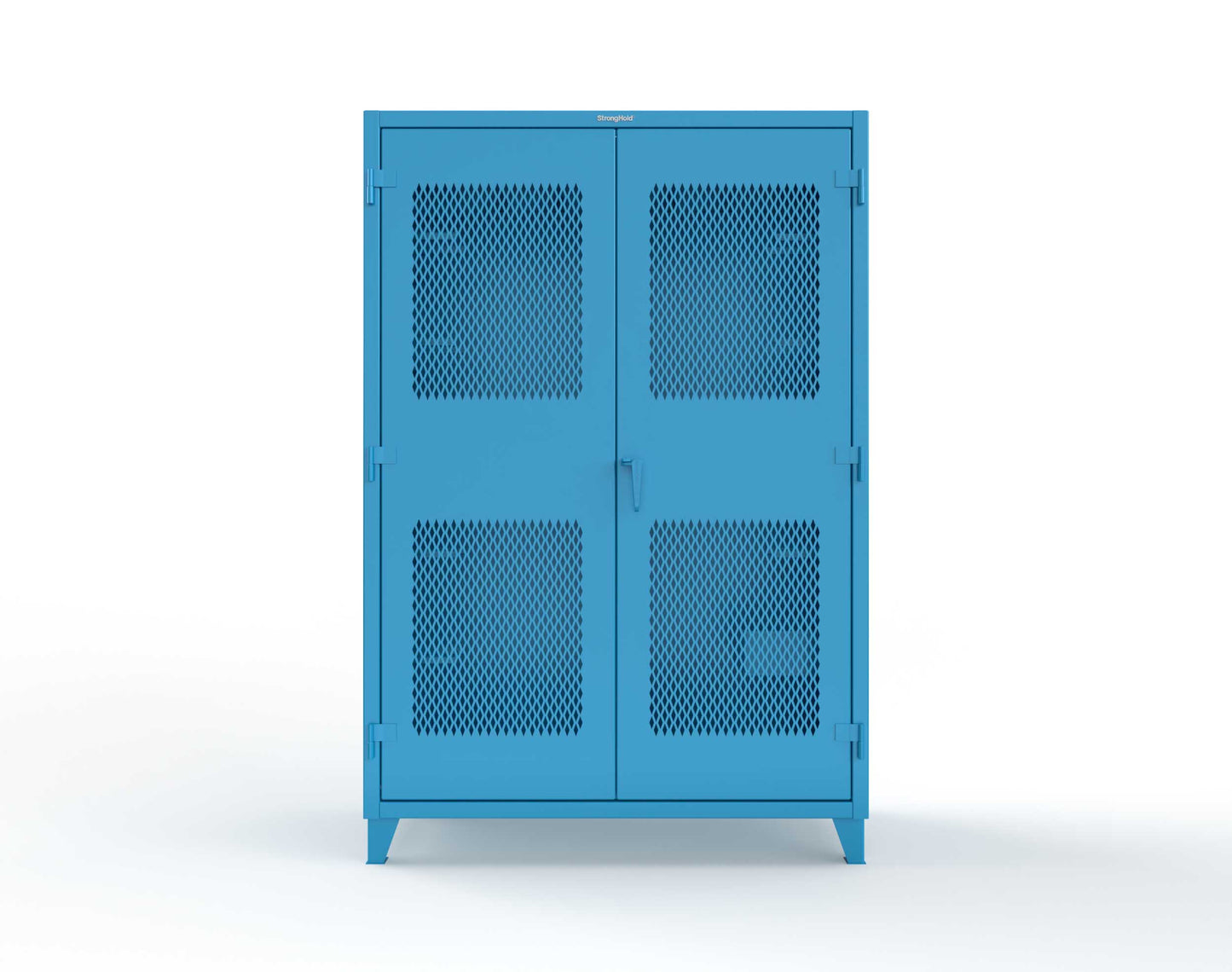 Extreme Duty 12 GA Rigging Cabinet with Ventilated Doors with Short & Long Hangers - 60 in. W x 24 in. D x 90 in. H - 57-VBS-240-23H-5012