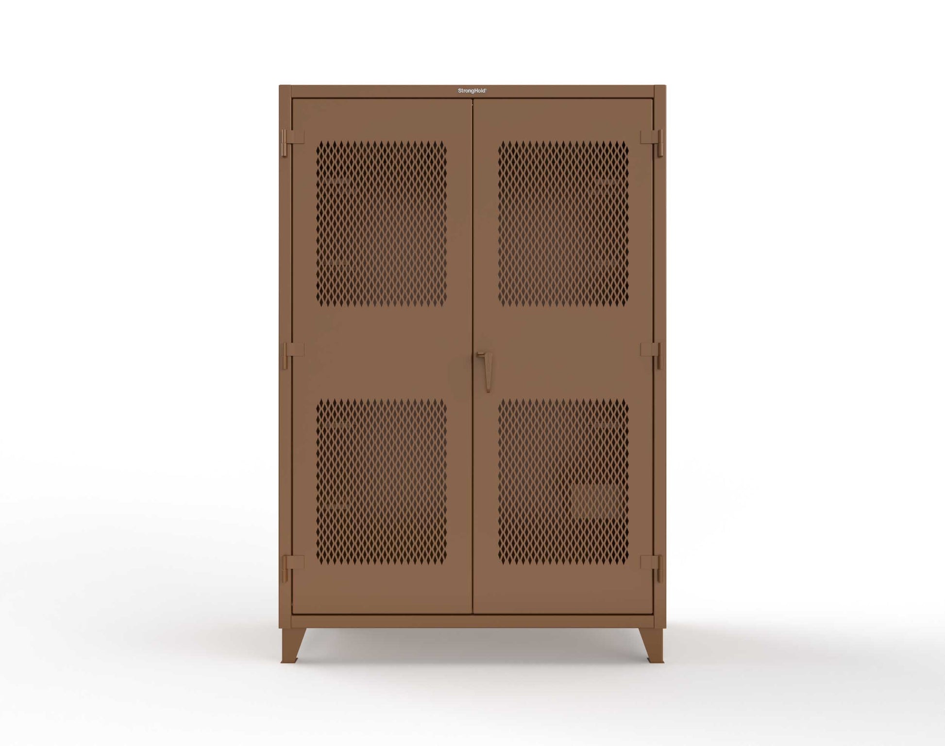 Extreme Duty 12 GA Rigging Cabinet with Ventilated Doors with Short & Long Hangers - 60 in. W x 24 in. D x 90 in. H - 57-VBS-240-23H-8008