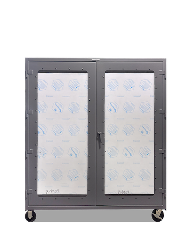 Extreme Duty 12 GA Steel Mobile Cabinet with 2 Shelves - 80 In. W x 34 In. D x 93 In. H Outlet