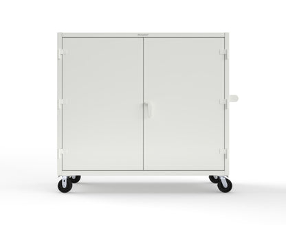 Extreme Duty 12 GA Mobile Rigging Cabinet with 7 Half-Width Drawers, 2 Shelves – 72 in. W x 24 in. D x 68 in. H - 65-242-7/5DB-CA-9003