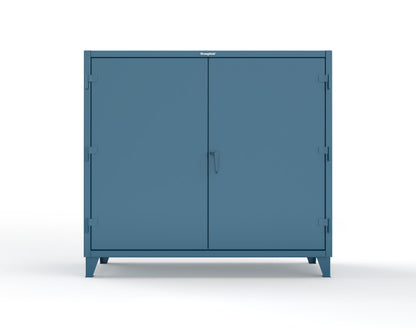 Extreme Duty 12 GA Janitorial Cabinet with 3 Shelves - 72 In. W x 24 In. D x 66 In. H - 65-BC-243-5001