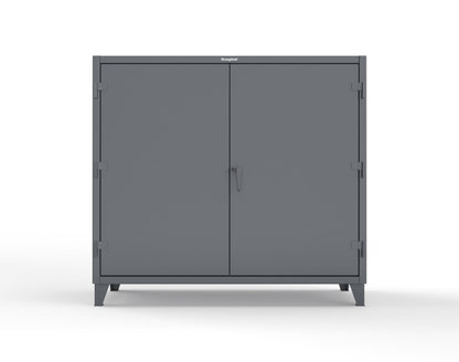 Extreme Duty 12 GA Janitorial Cabinet with 3 Shelves - 72 In. W x 24 In. D x 66 In. H - 65-BC-243-7024