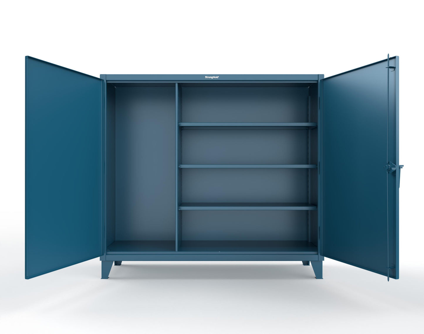 Extreme Duty 12 GA Janitorial Cabinet with 3 Shelves - 72 In. W x 24 In. D x 66 In. H - 65-BC-243-5001