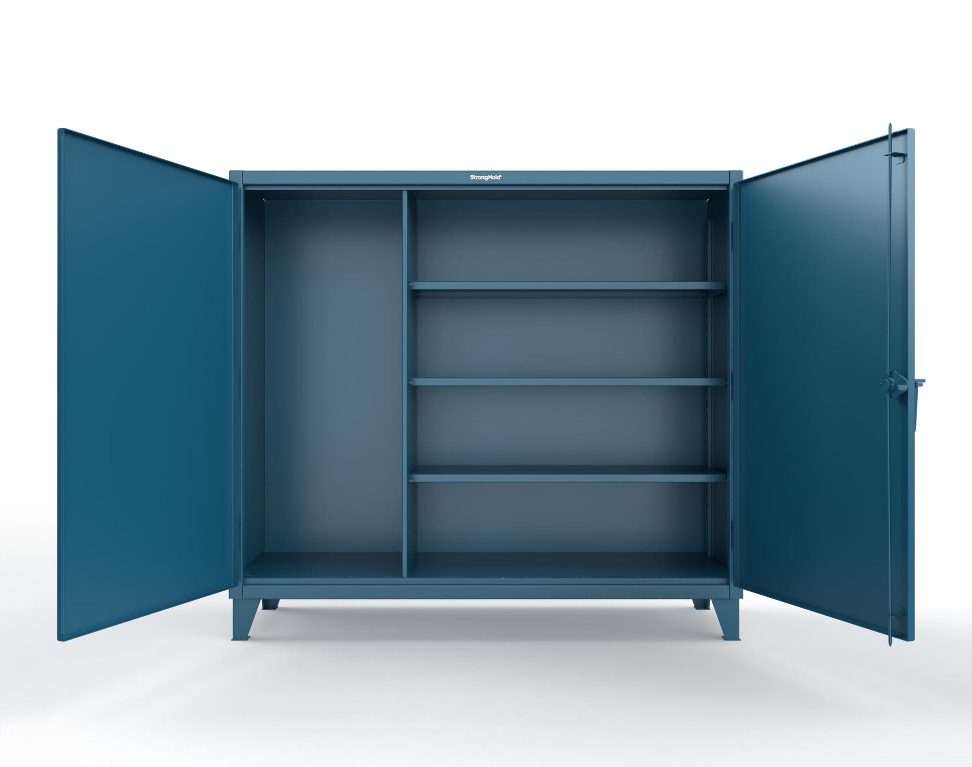 Extreme Duty 12 GA Janitorial Cabinet with 3 Shelves - 72 In. W x 24 In. D x 66 In. H - 65-BC-243-5001