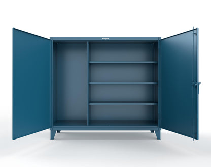 Extreme Duty 12 GA Janitorial Cabinet with 3 Shelves - 72 In. W x 24 In. D x 66 In. H - 65-BC-243-5001