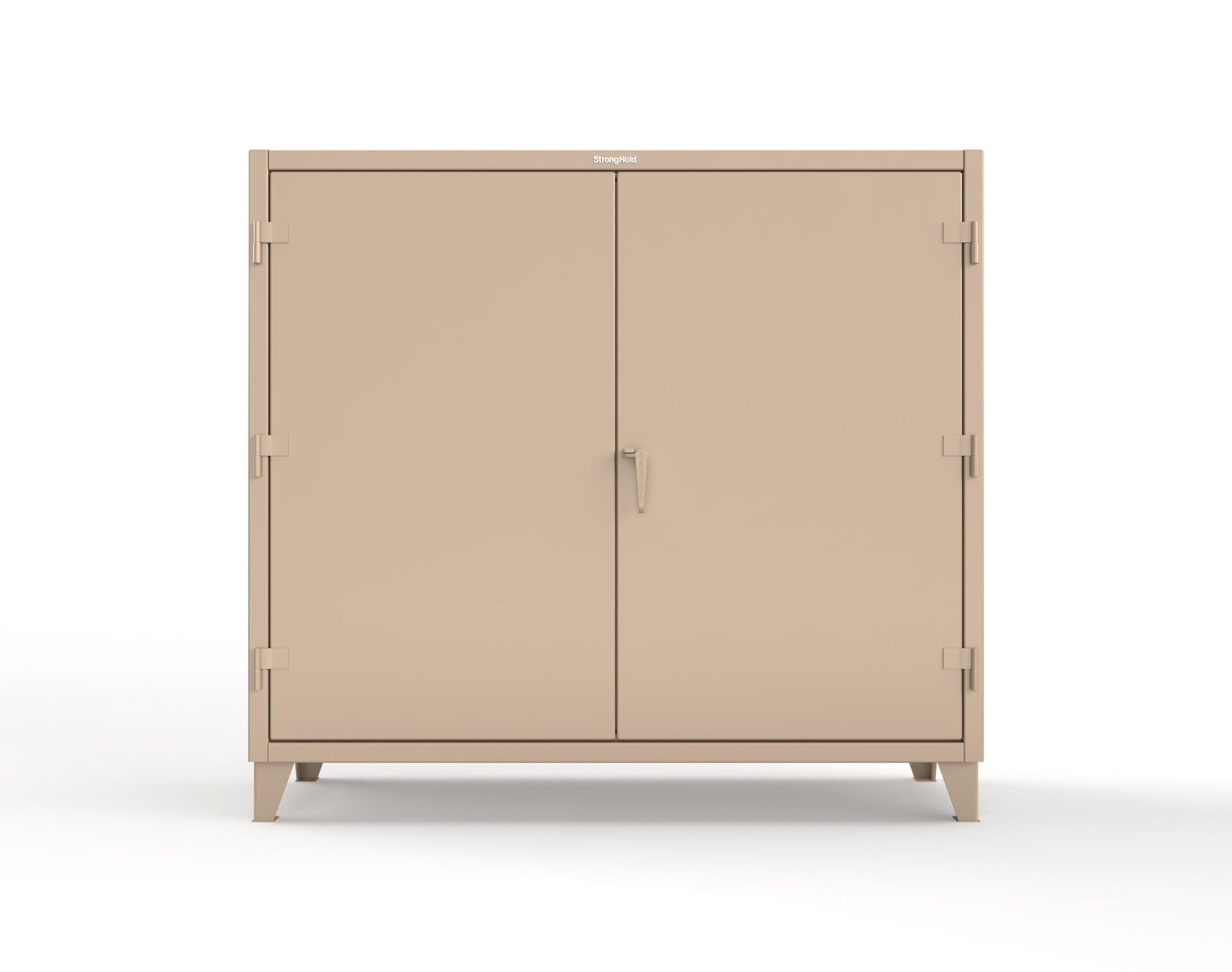 Extreme Duty 12 GA Janitorial Cabinet with 3 Shelves - 72 In. W x 24 In. D x 66 In. H - 65-BC-243-1019