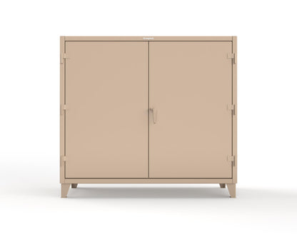 Extreme Duty 12 GA Janitorial Cabinet with 3 Shelves - 72 In. W x 24 In. D x 66 In. H - 65-BC-243-1019