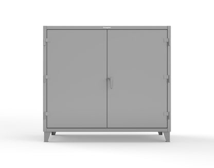 Extreme Duty 12 GA Janitorial Cabinet with 3 Shelves - 72 In. W x 24 In. D x 66 In. H - 65-BC-243-7037