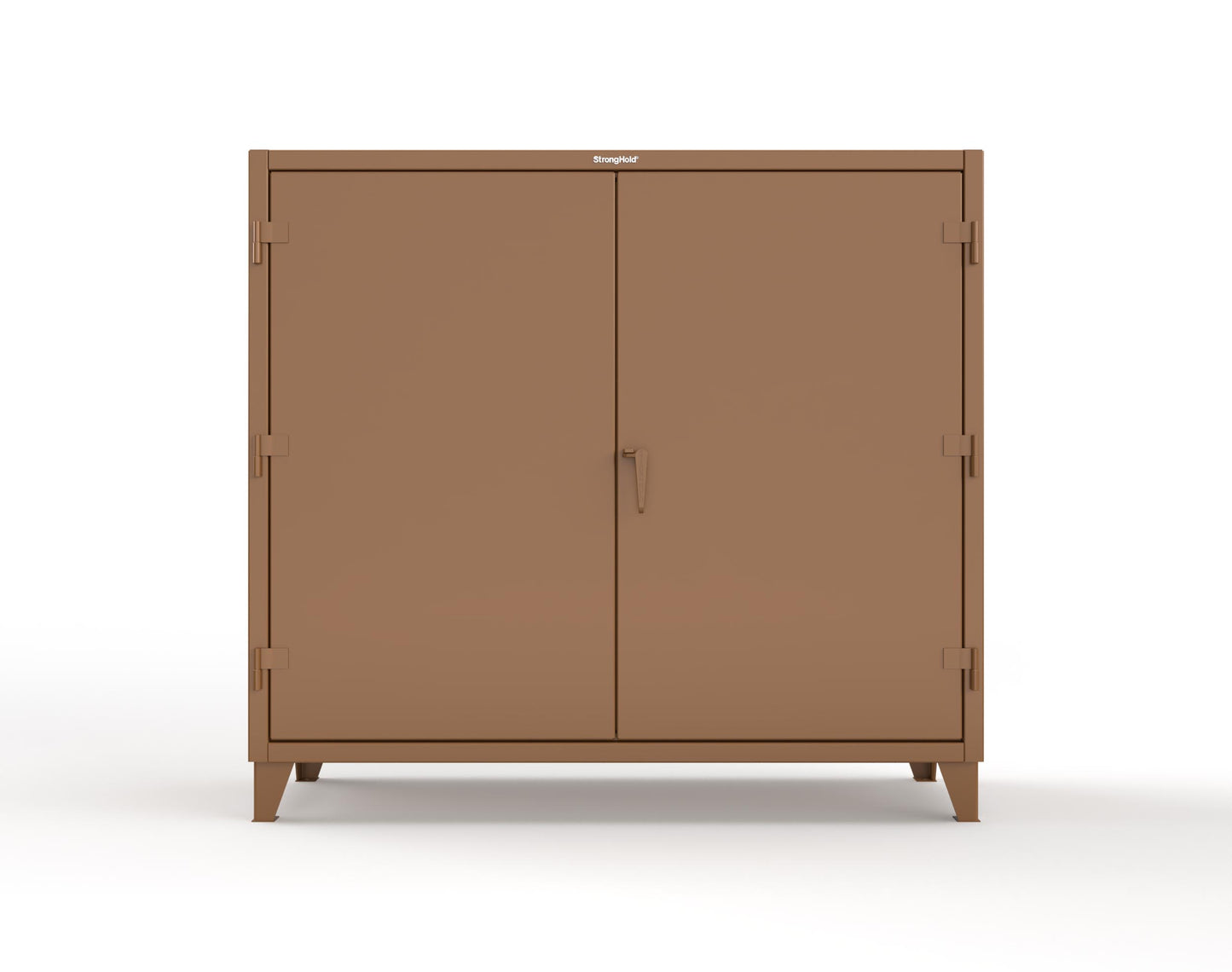 Extreme Duty 12 GA Janitorial Cabinet with 3 Shelves - 72 In. W x 24 In. D x 66 In. H - 65-BC-243-8008
