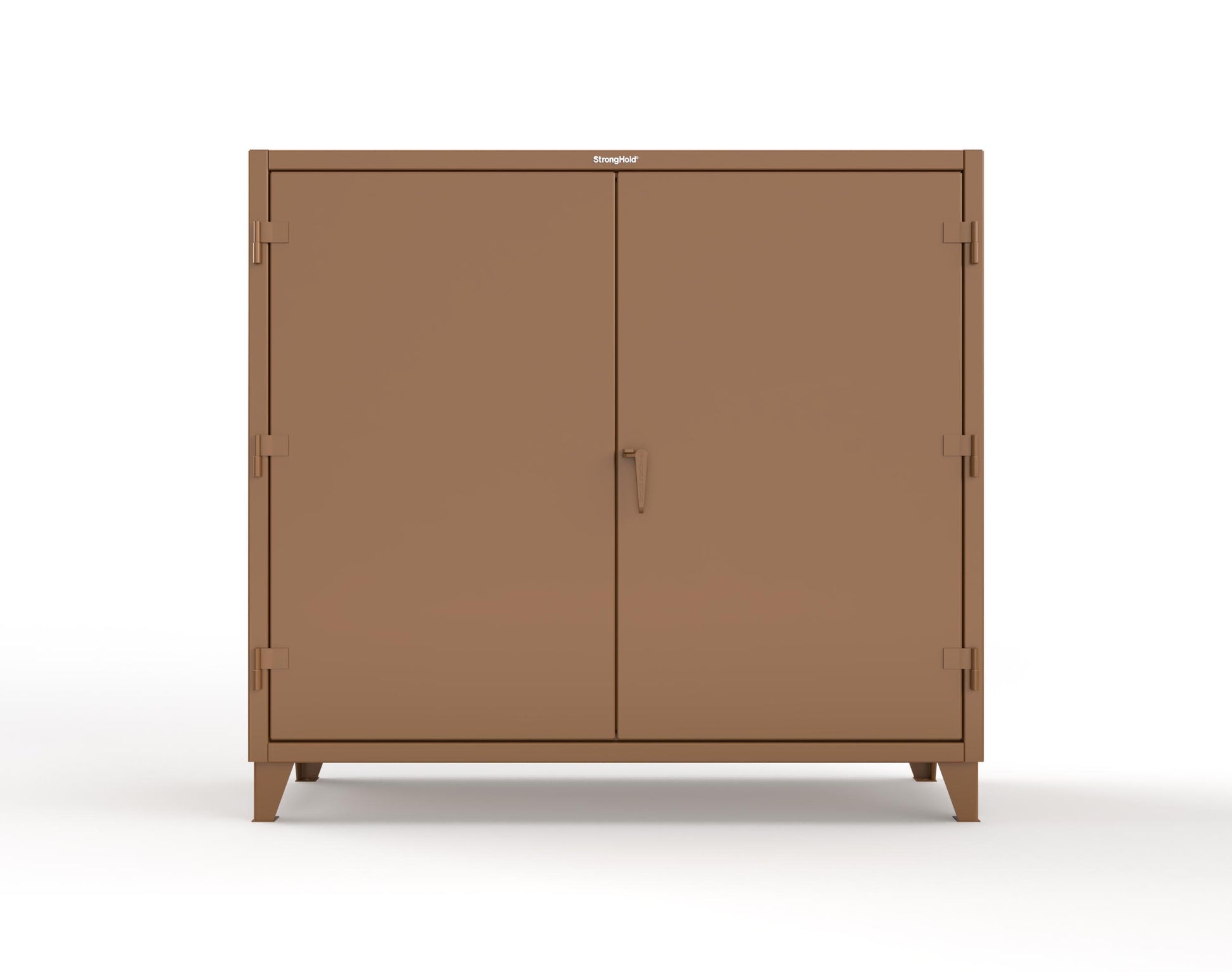 Extreme Duty 12 GA Janitorial Cabinet with 3 Shelves - 72 In. W x 24 In. D x 66 In. H - 65-BC-243-8008