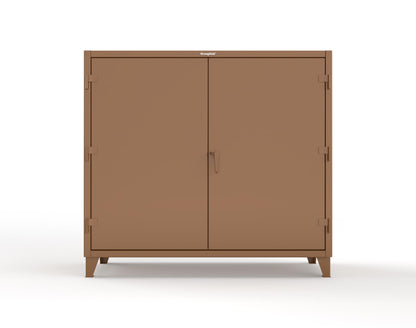 Extreme Duty 12 GA Janitorial Cabinet with 3 Shelves - 72 In. W x 24 In. D x 66 In. H - 65-BC-243-8008