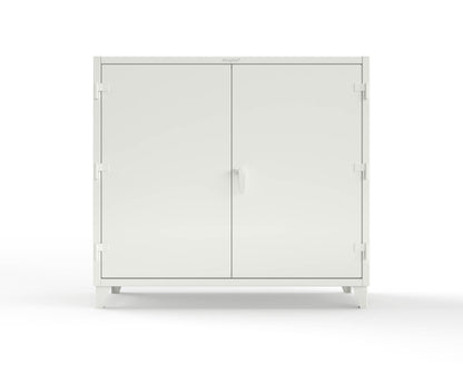 Extreme Duty 12 GA Janitorial Cabinet with 3 Shelves - 72 In. W x 24 In. D x 66 In. H - 65-BC-243-9003
