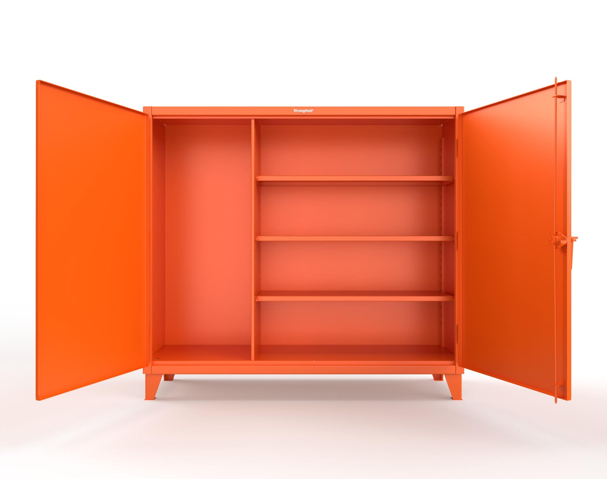 Extreme Duty 12 GA Janitorial Cabinet with 3 Shelves - 72 In. W x 24 In. D x 66 In. H - 65-BC-243-2009